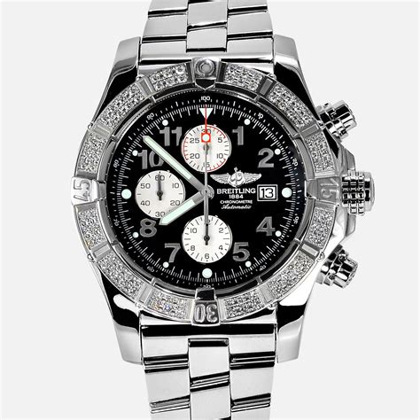 breitling super avenger diamond watch replica|pre owned breitling avenger watch.